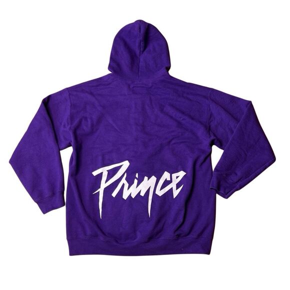 Y2K Prince Estate Hoodie Purple Rain Full Zip Hoodie Large - Picture 3 of 4
